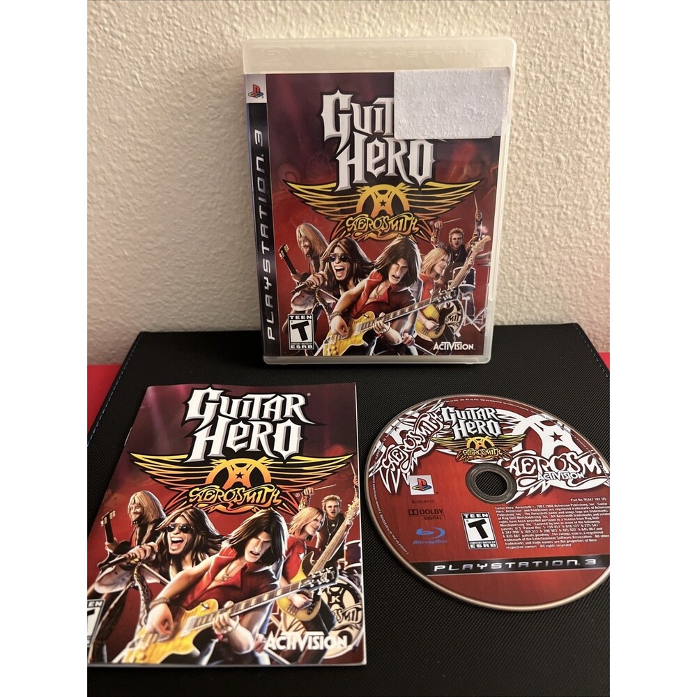 Sony PlayStation 3 PS3 Guitar Hero Aerosmith - Complete with Manual and Case